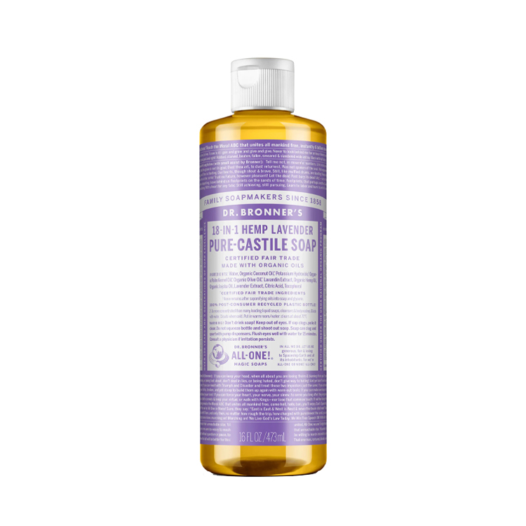 Dr Bronners Lavender Pure Castile Liquid Soap 473ml